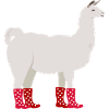 Alpaca rubber boots