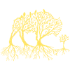 Forest bison in yellow