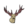 Unheimlich - Rentier - Hirsch - Hirschgeweih
