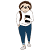 Sloth student - party - relax