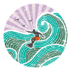 Surfer lila