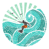 Surfer turquoise
