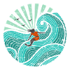 Surfer turquoise