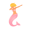 Dabbing Mermaid Dab Dance