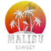 Malibu Sunset / California / Retro / Gift