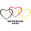 Fanshirt Germany Heart Flag