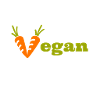 Vegan motif. Eat organic.