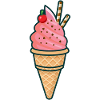 Ice cream, ice, summer, sun