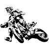 Supermoto motorcycle race