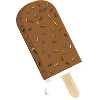 Ice lolly chocolate with crumble