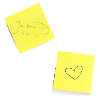 je t’aime , Note, Adhésifs, Note