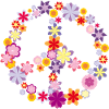 Pace simbolo / pace con fiori
