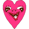 Heart Grimace - Ugly heart face