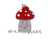 Ladybug on lucky mushroom
