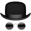 Hut und Brille