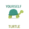 Turtle motivation funny saying gift