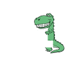 Dino dinosaur smile grine tænder gave