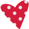 A small dotted heart