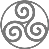 Triskèle simple cerclé