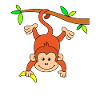 Monkey with banana