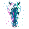 Dono di cavallo stallone cavallino stallone colorato