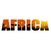Africa Landscape Lettering