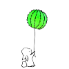 Cute Bunny And Balloon Cactus