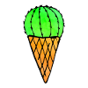 Crème glacée au cactus