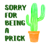 Désolé d'être une piqûre - Cactus