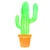Aquarelle Art Cactus