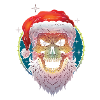 Christmas ugly christmas scull santa