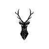 stylized deer