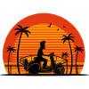 Surfer auf Roller