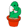 Children's motif: cactus shaves