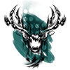 Deer head black