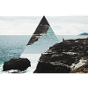 Photo triangle affiche géométrie paysage