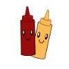 Mayonnaise-ketchup-pair design
