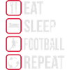 Mangez Sleep Football Répétez