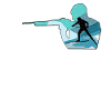 Athlète sportive biathlon