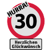 Hurrah 30 Birthday - Congratulations |