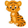Bébé tigre enfants