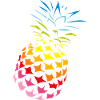 Ananas arc-en-couleurs