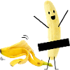 Lustige Banane nackt Striptease Geschenkidee