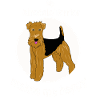 Airedale Terrier Hund Spruch Geschenkidee