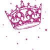 Princesses crown with glitter