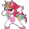 Dabbing Unicorn T-Shirt Unicorn Dab Gift