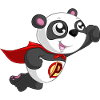 Superhelden Panda