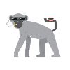 t-shirt smoking monkey cigarette