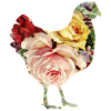 Blumen-Huhn