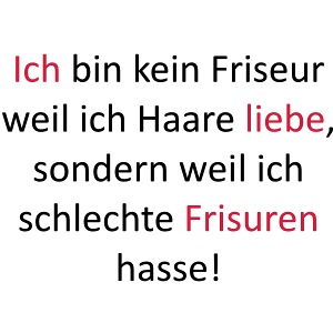 Ich liebe Frisuren